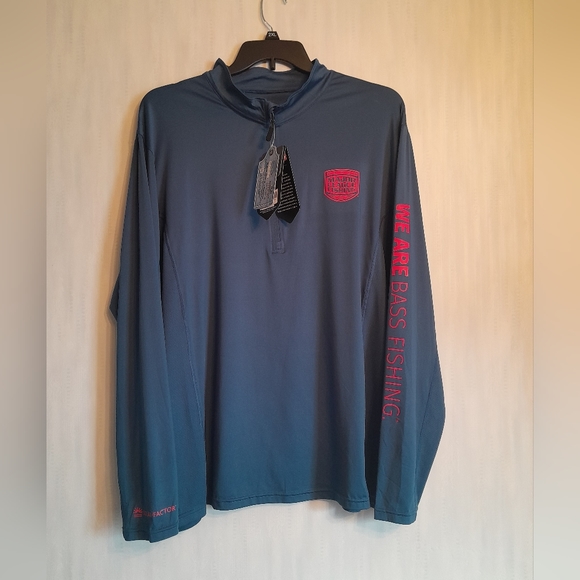- Major League Fishing MLF Long Sleeve 1/4 Zip Performance Layer Habit Siz… - Picture 1 of 16